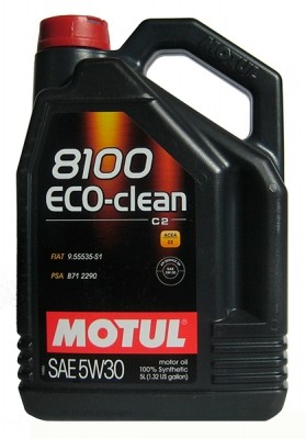 Масло моторное Motul 8100 Eco-Clean 5W30 ACEA C2 API SN/CF