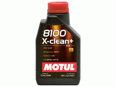 Масло моторное Motul 8100 X-Clean + 5W30 ACEA C3 API SM/CF