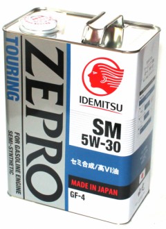 Масло моторное Idemitsu ZEPRO TOURING SM/GF5 5W30