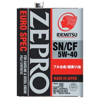 Масло моторное Idemitsu ZEPRO EURO SPEC F-S SN/CF 5W40