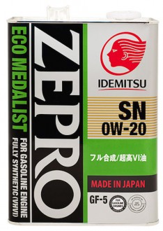 Масло моторное Idemitsu ZEPRO ECO MEDALIST SN/GF5 0W20