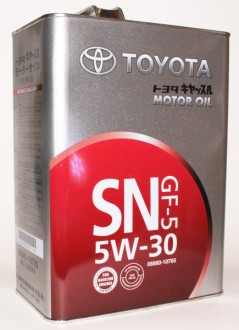 Масло моторное Toyota MOTOR OIL 5W30 SN/CF GF-5