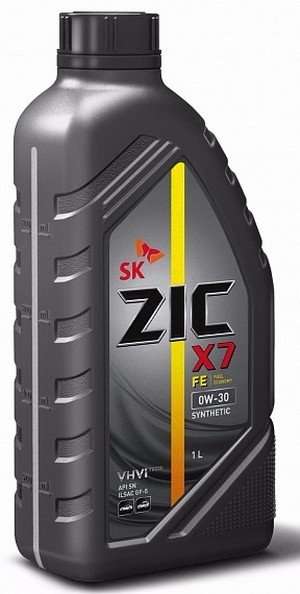 Масло моторное ZIC X7 FE 0W30 SN